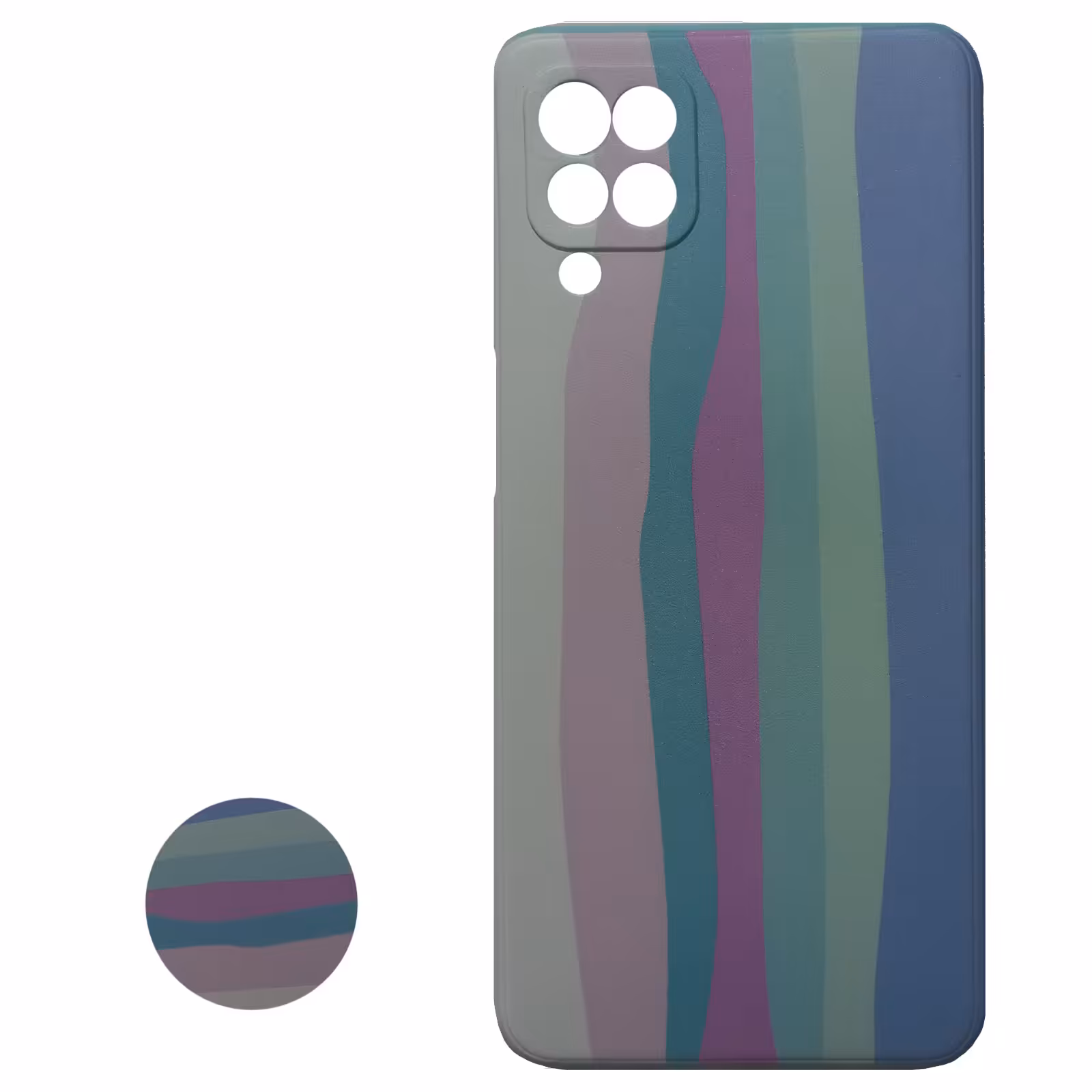 کاور مدل M0021 مناسب برای گوشی موبایل سامسونگ Galaxy A12 به همراه پاپ سوکت