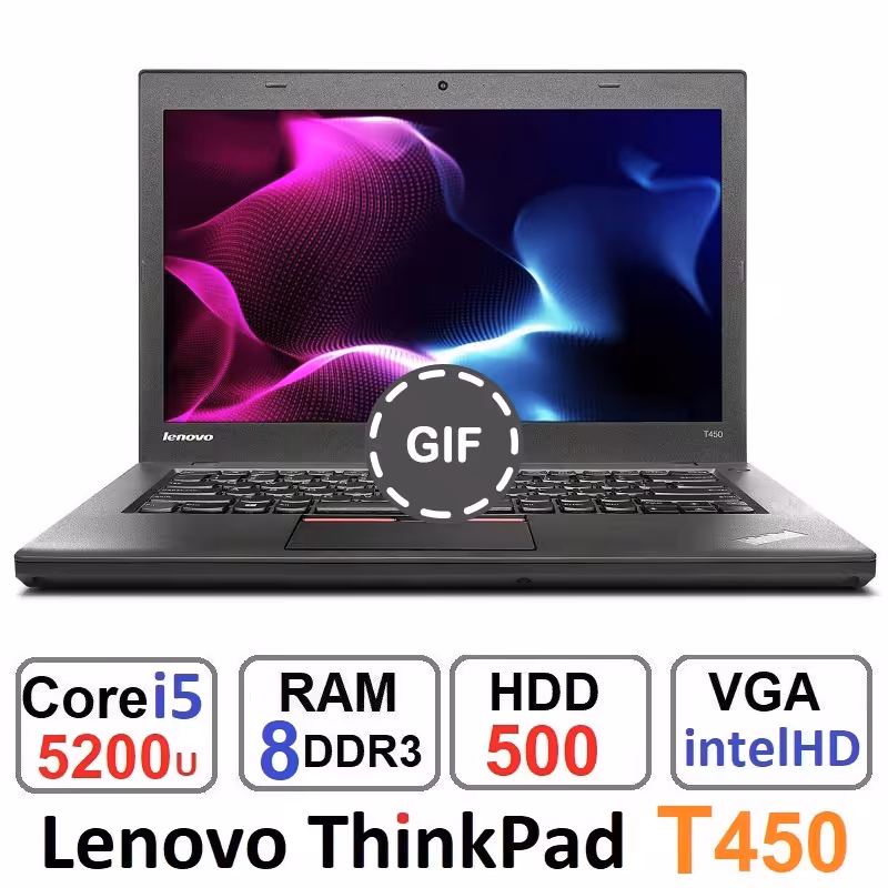 لپ تاپ لنوو Lenovo ThinkPad T450 Core i5 5200u رم8