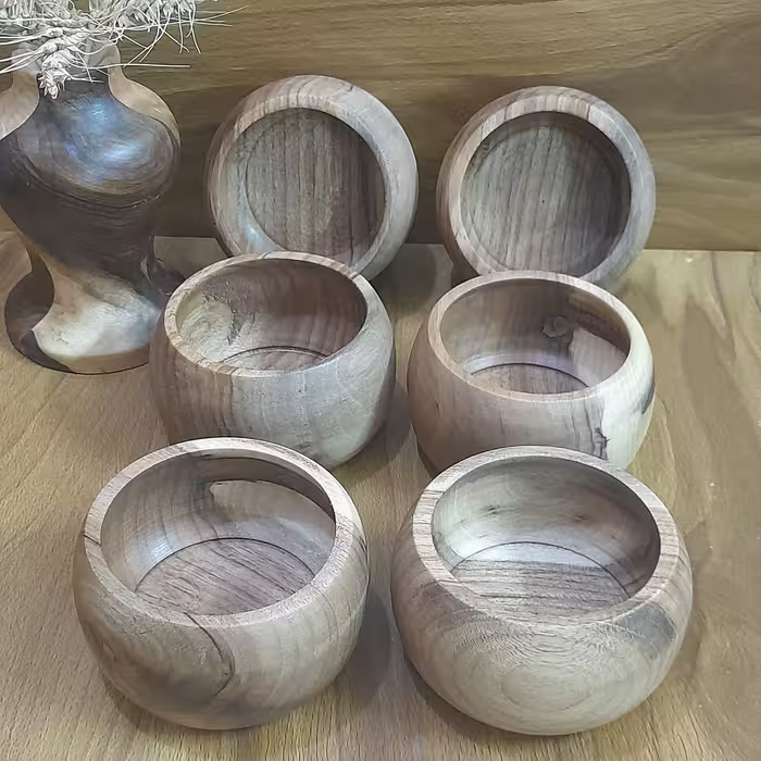 پیاله تنقلات چوبی