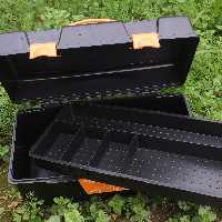 جعبه ابزار  دوقفله جنس پلاستیکی محکم 