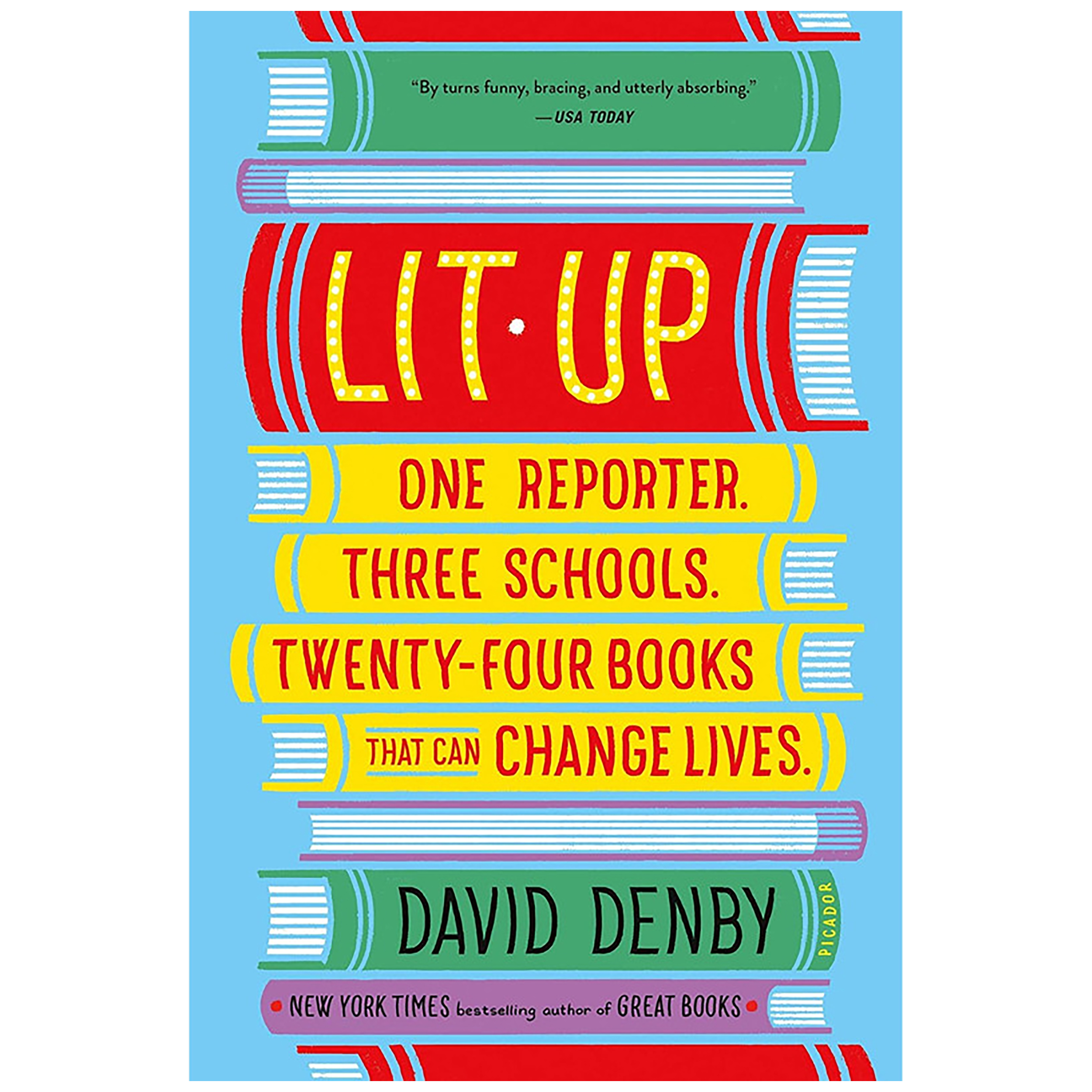 کتاب Lit Up اثر David Denby انتشارات Picador Paper