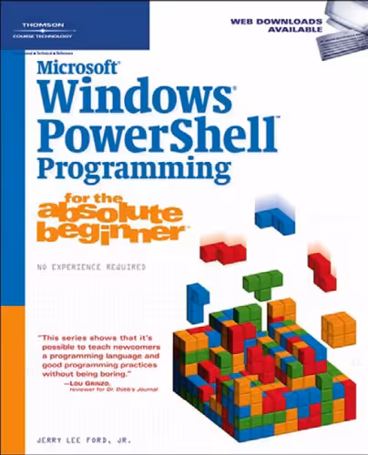 خرید و دانلود نسخه کامل کتاب Microsoft Windows PowerShell Programming for the Absolute Beginner