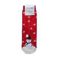 جوراب بچگانه کوکو طرح آدم برفی مدل CC011