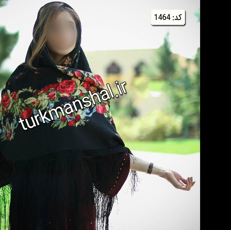روسری ترکمن پشمی کد 1464