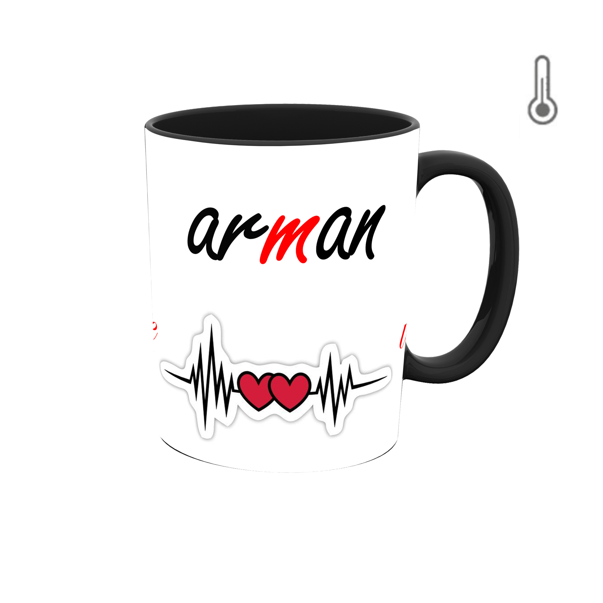 ماگ حرارتی طرح اسم آرمان