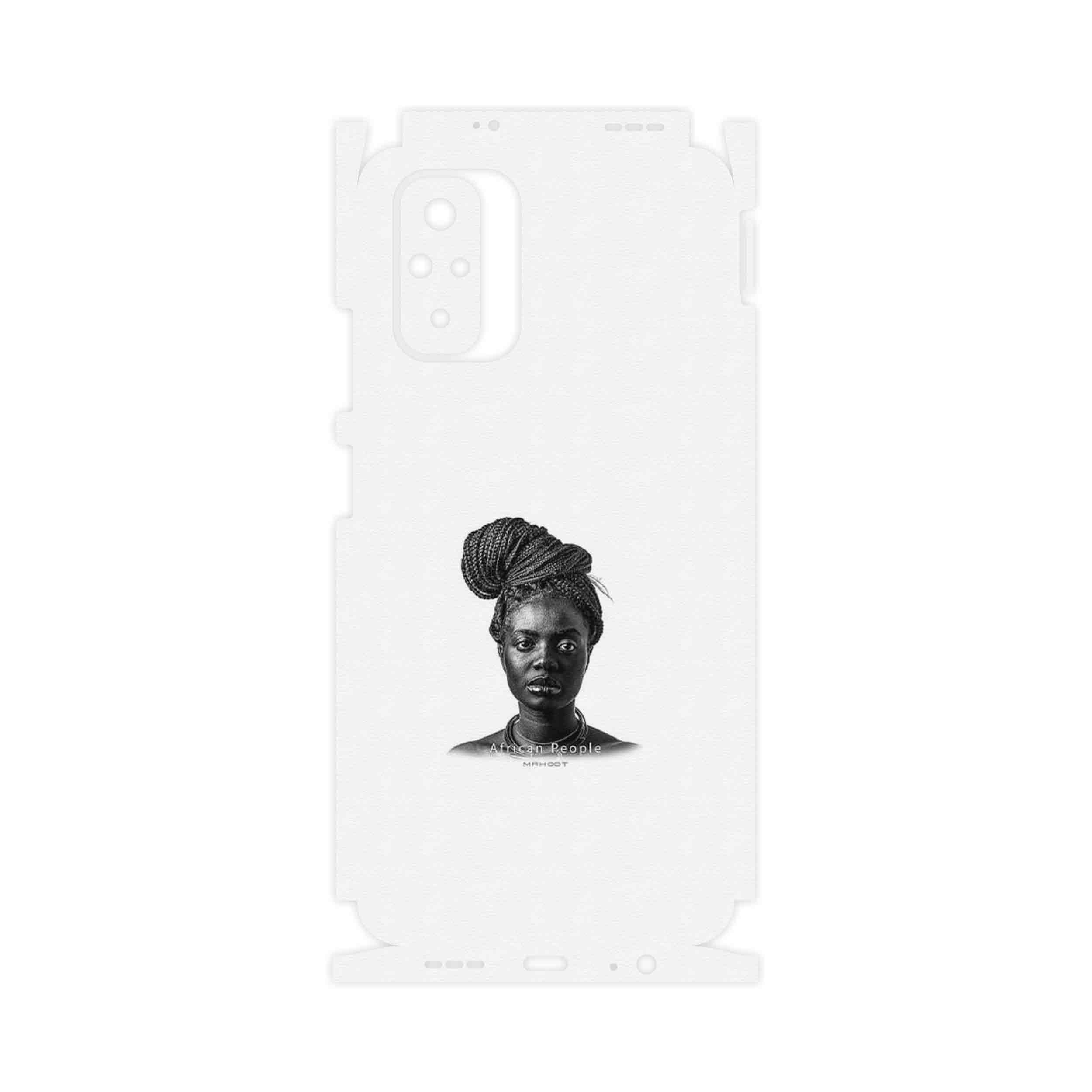 برچسب پوششی ماهوت مدل Portrait of an African Woman-FullSkin مناسب برای گوشی موبایل شیائومی Redmi Note 10s