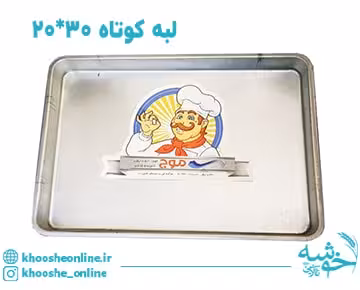 سینی مستطیل گالوانیزه لبه کوتاه موج 30*20