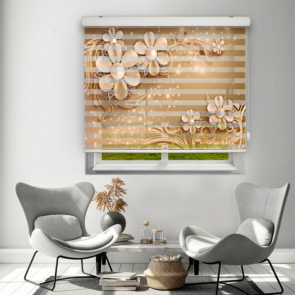  پرده زبرا مدل TD-110 سایز 150x150 سانتی متر