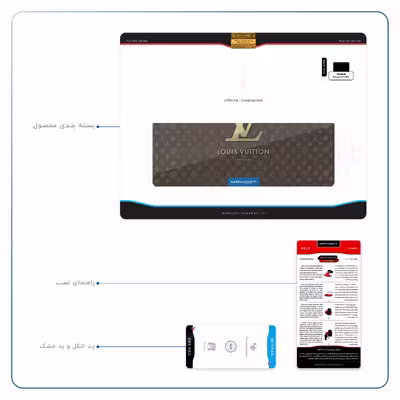 برچسب پوششی ماهوت مدل LOUIS-VUITTON-Logo مناسب برای تبلت هوآوی Matepad T10 2020 AGS-L09