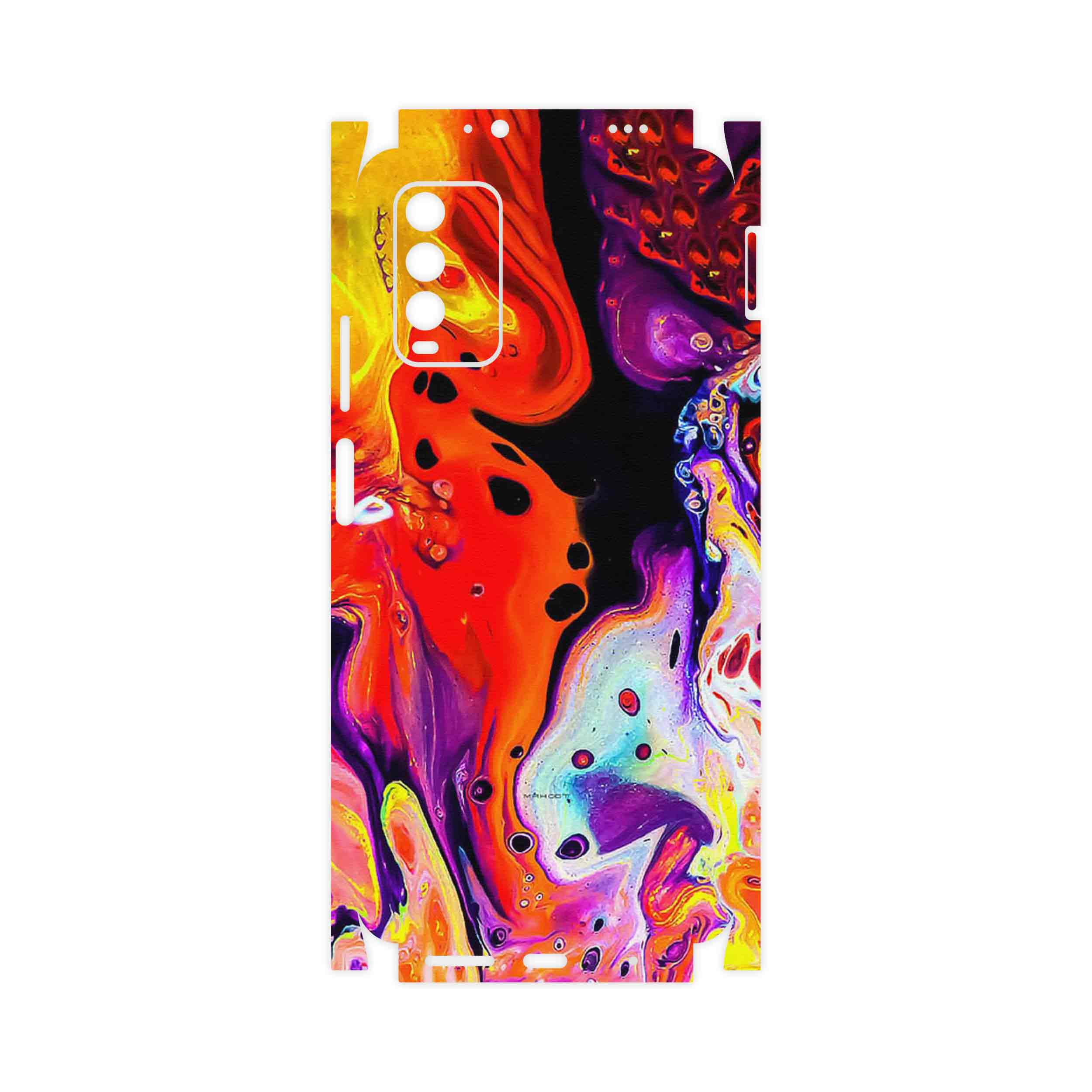 برچسب پوششی ماهوت مدل Abstract Oil Art-FullSkin مناسب برای گوشی موبایل شیائومی Redmi Note 9 4G