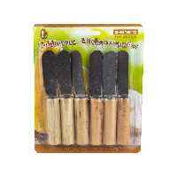 کارد صبحانه خوری مدل دسته چوبی بسته 6 عددی