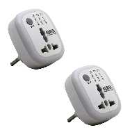 مبدل برق بروکس مدل 3 به 2 تایمردار بسته 2 عددی