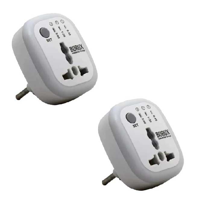 مبدل برق بروکس مدل 3 به 2 تایمردار بسته 2 عددی