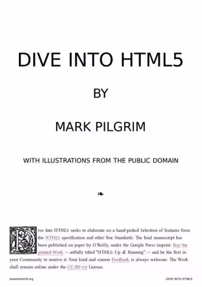 خرید و دانلود نسخه کامل کتاب HTML5: Up and Running