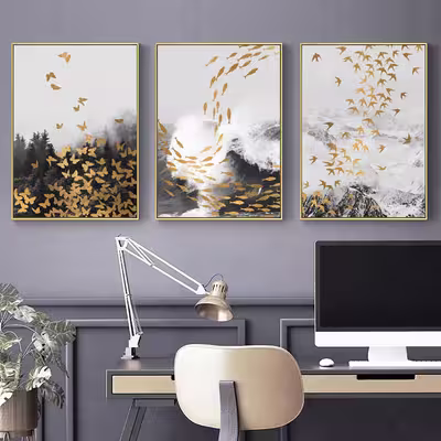 تابلو مدل دکوراتیو کد 2257W مجموعه 3 عددی