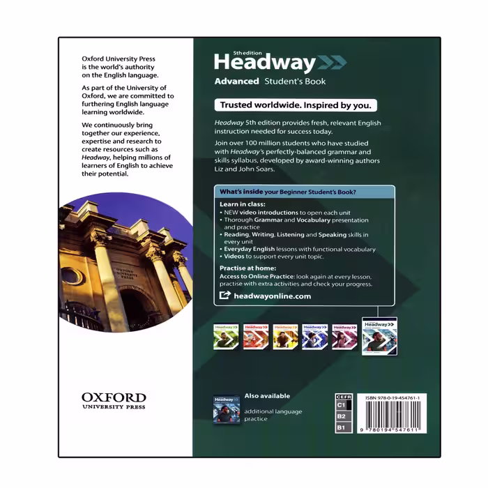 کتاب Headway Advanced 5th Edition اثر جمعی از نویسندگان انتشارات الوندپویان