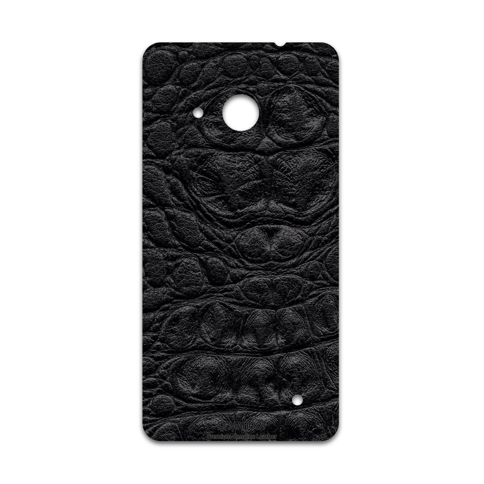 برچسب پوششی ماهوت مدل Black-Crocodile-Leather مناسب برای گوشی موبایل مایکروسافت Lumia 550