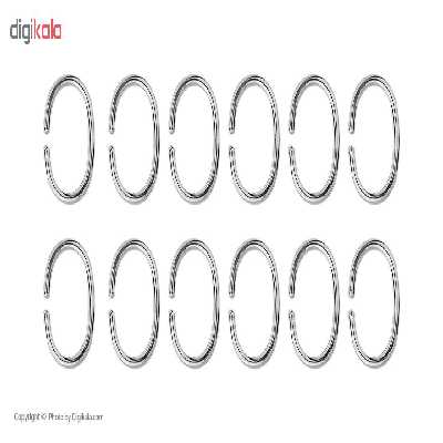گیره پرده حمام کلین ولک کد 001 بسته 10 عددی