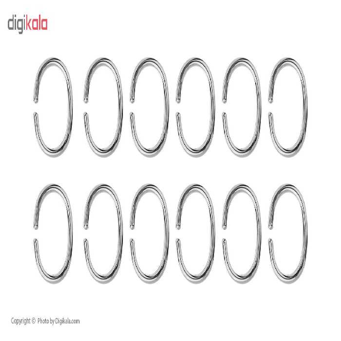 گیره پرده حمام کلین ولک کد 001 بسته 10 عددی