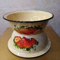 لگن 3 و نیم لیتری لعابی ساخت روسیه شعله مستقیم 