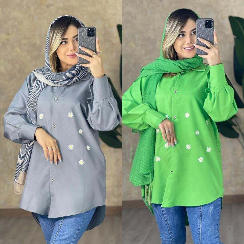 شومیز مانتویی زنانه مدل گلبهار