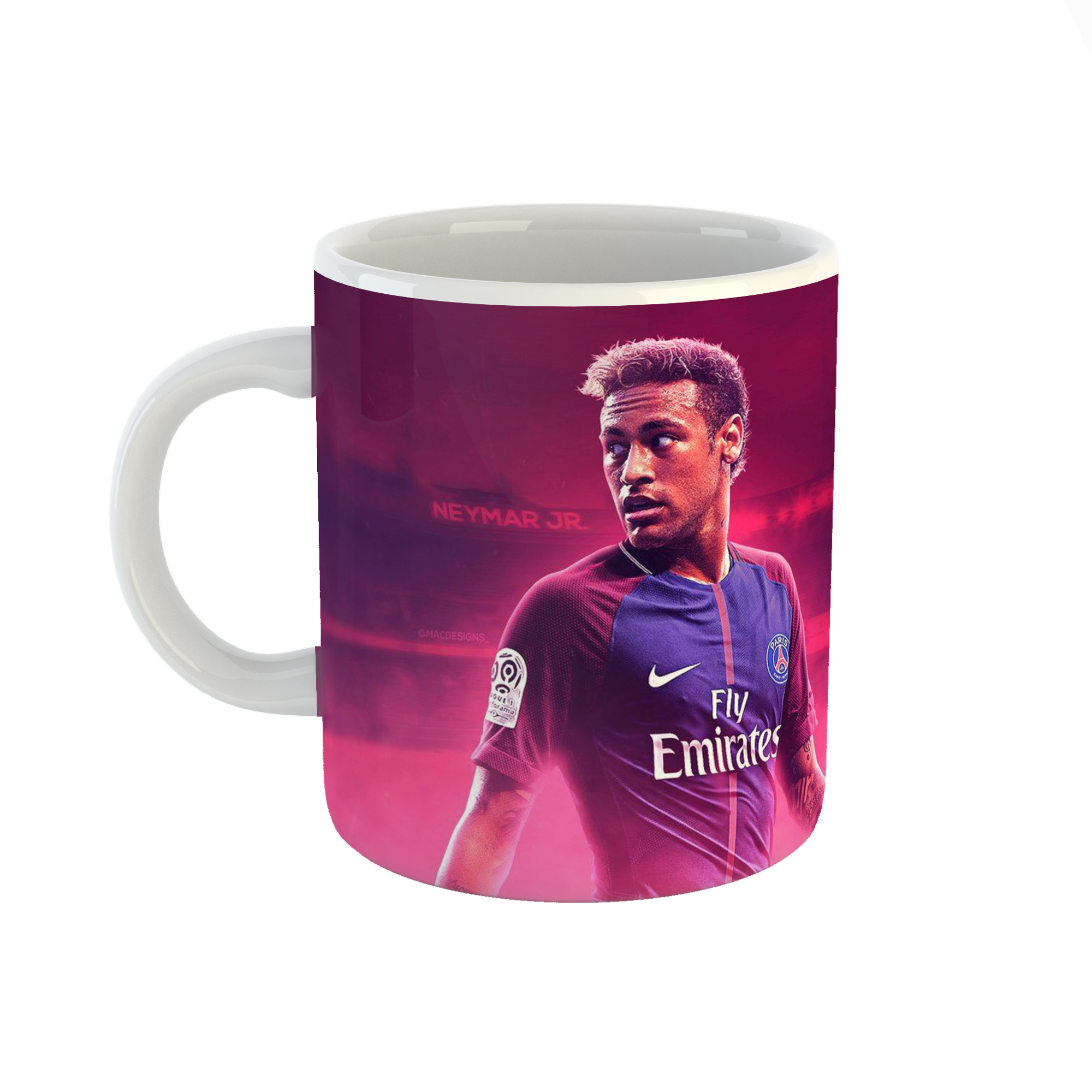 ماگ طرح neymar مدل psg کد 2291