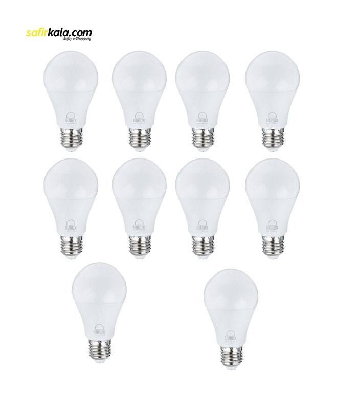 لامپ ال ای دی 10 وات بروکس مدل 5322-A60 پایه E27 بسته 10 عددی