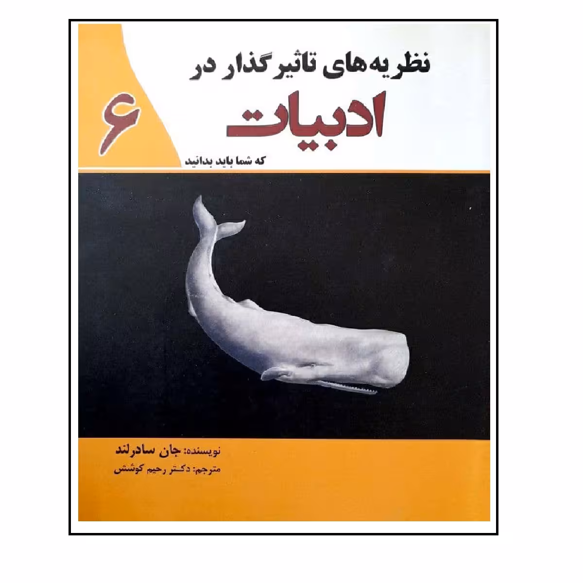 کتاب نظریه های تاثیرگذار در ادبیات که شما باید بدانید اثر جان سادرلند انتشارات سبزان