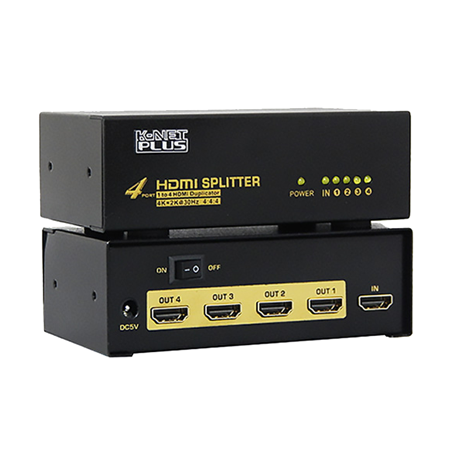 اسپلیتر 4 پورت HDMI کی نت پلاس مدل KP-SPHD1404