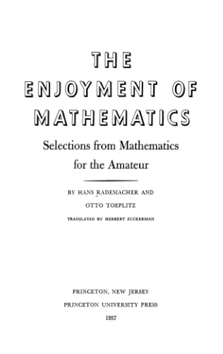 خرید و دانلود نسخه کامل کتاب The enjoyment of mathematics