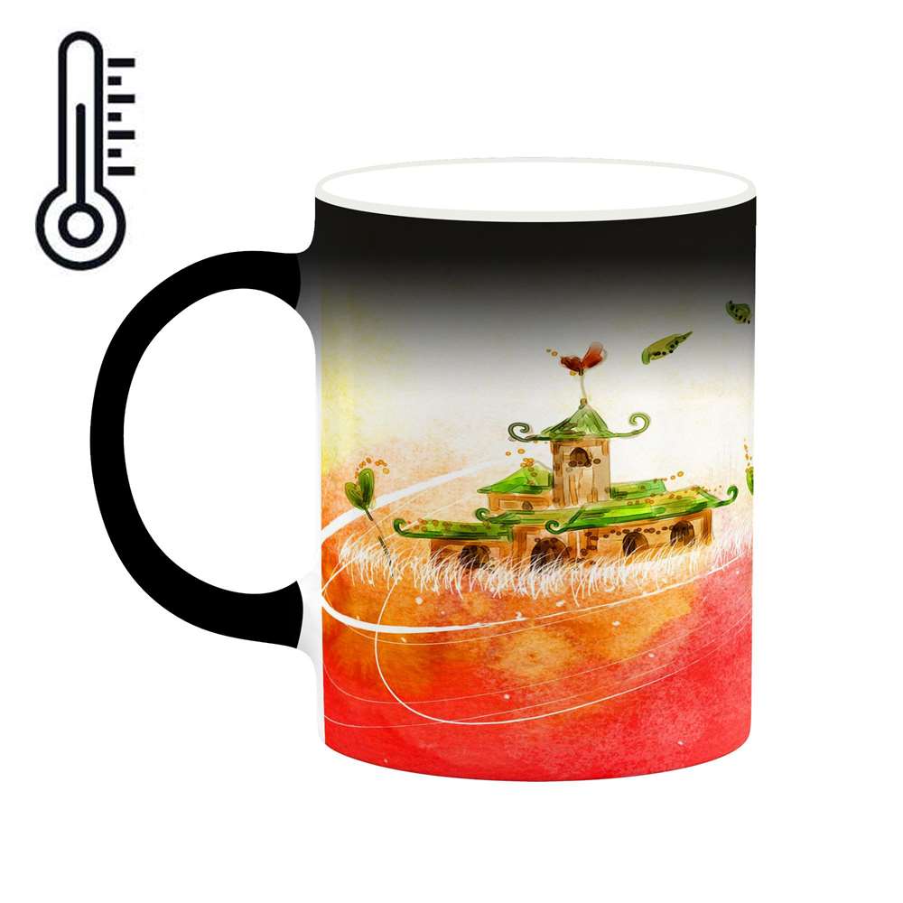 ماگ حرارتی کاکتی طرح دنیای فانتزی مدل mgh18616