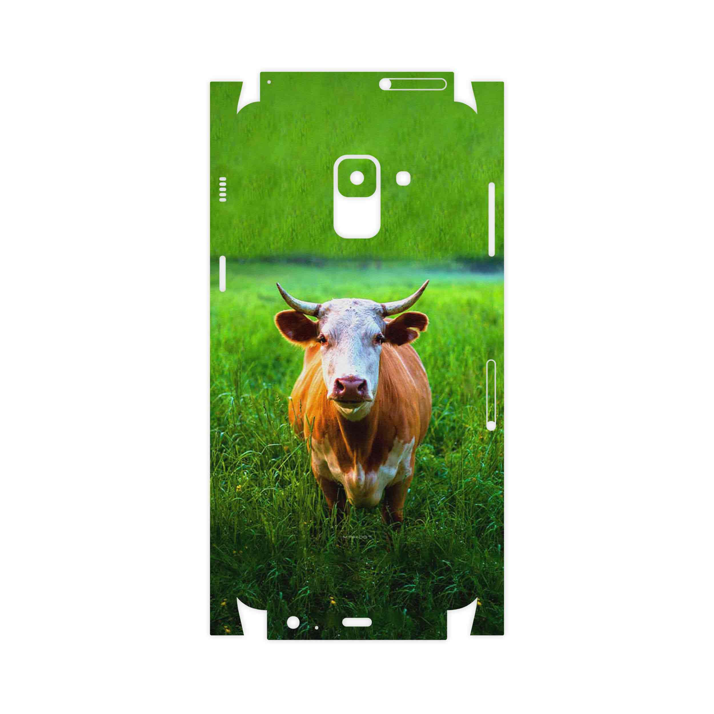 برچسب پوششی ماهوت مدل Cow-FullSkin مناسب برای گوشی موبایل سامسونگ Galaxy A8 2018