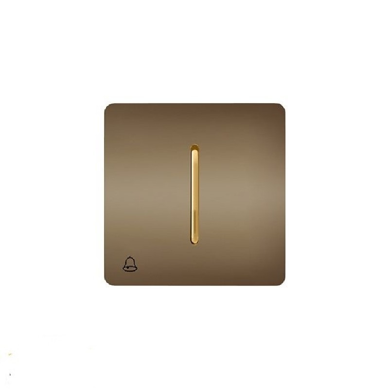 شاسی زنگ توکار رنگ بژ دکمه طلایی آسیا 