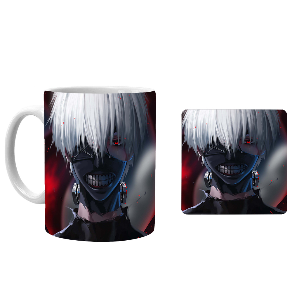 ماگ طرح انیمه توکیو غول xa8 به همراه زیرلیوانی