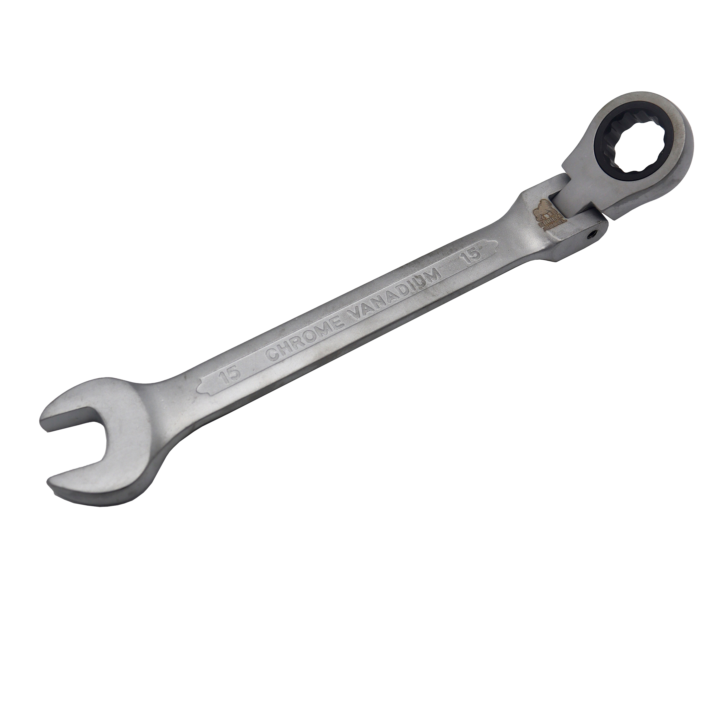 آچار یکسر تخت و یکسر جغجغه ای مدل گوریلا کد YP-TASHO-015MM سایز 15 میلیمتر