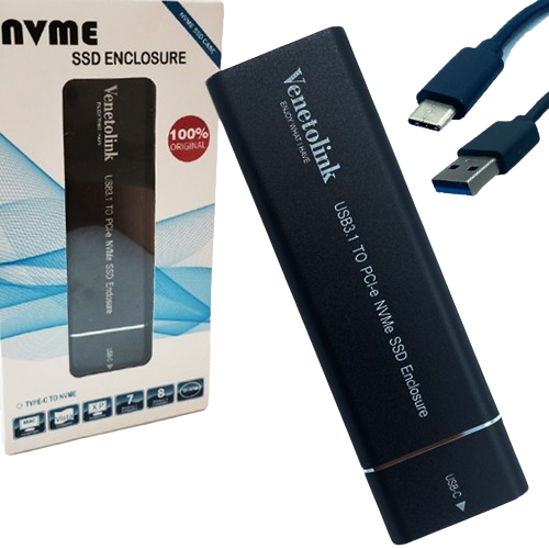 باکس هارد M.2 NVME با کانکتور تایپ سی ونتولینک - دوسو آی تی