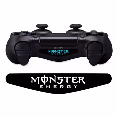 برچسب لایت بار دسته پلی استیشن 4 ونسونی طرح Monster Energy