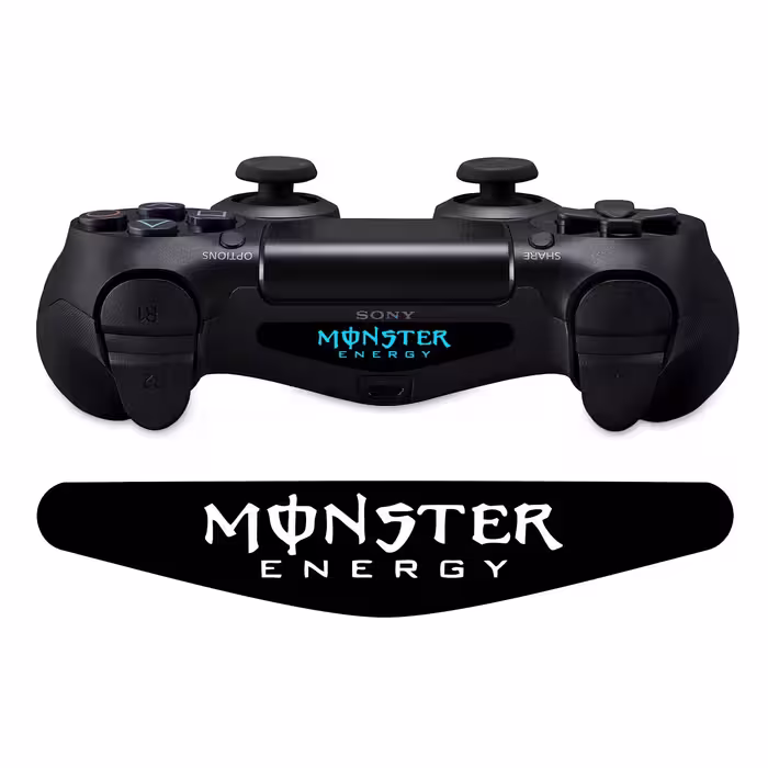 برچسب لایت بار دسته پلی استیشن 4 ونسونی طرح Monster Energy
