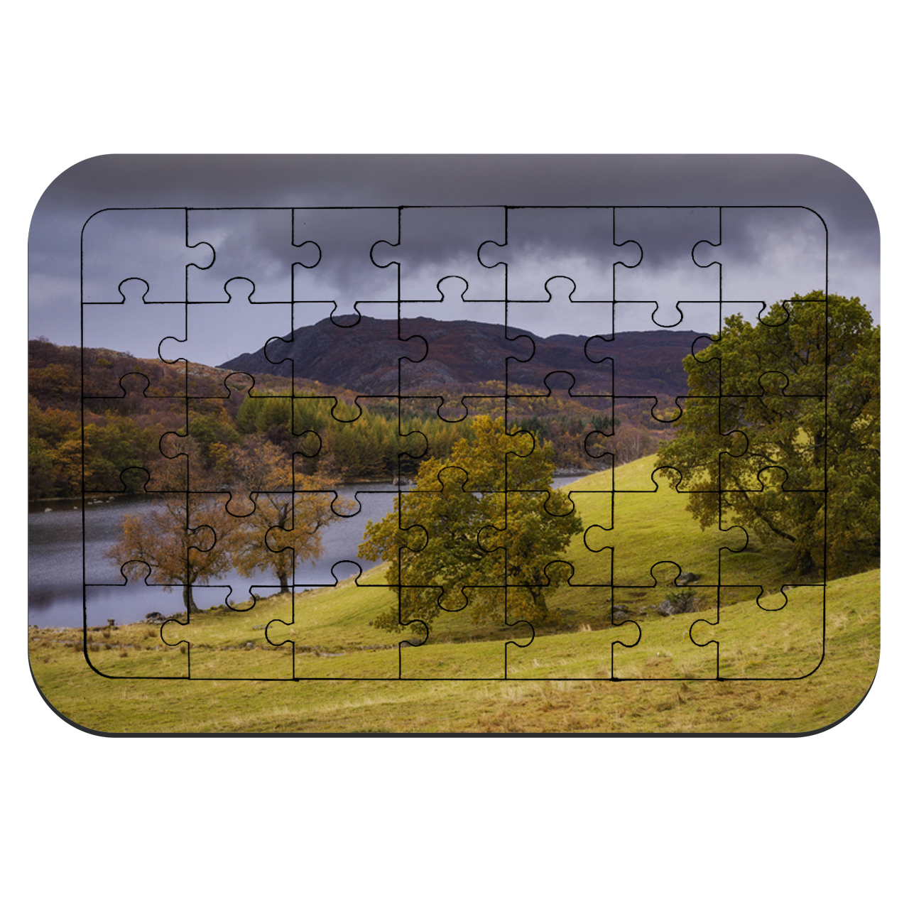 پازل 35 تکه طرح دشت و درخت مدل NI1504 