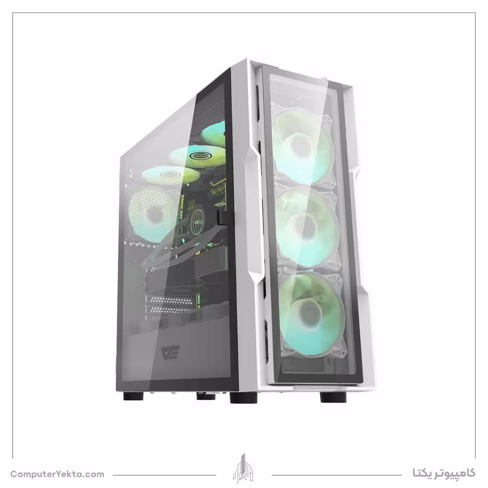 کیس DarkFlash DK431 Glass White
