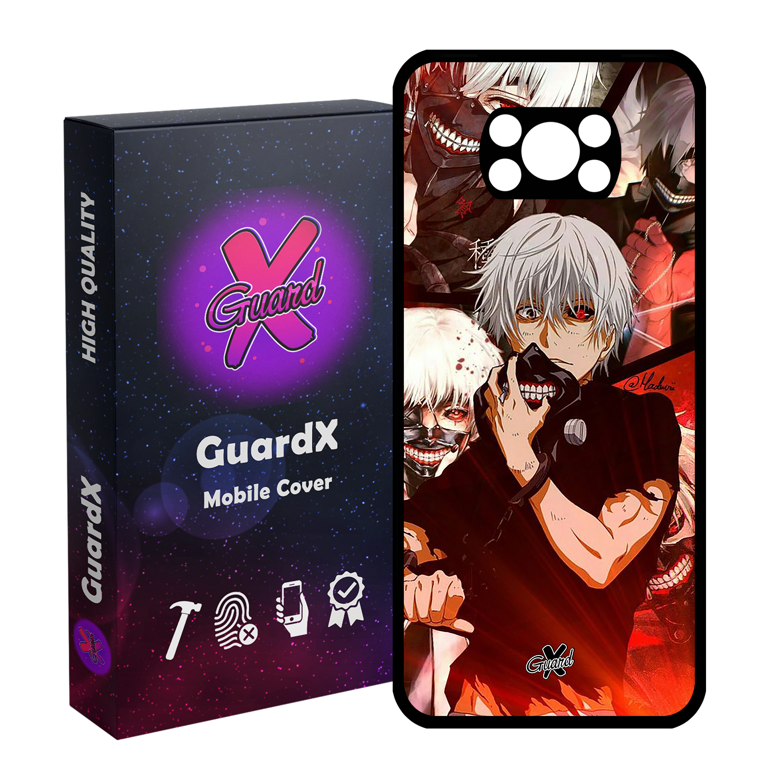 کاور گارد ایکس طرح Tokyo Ghoul Anime مدل Glass10549 مناسب برای گوشی موبایل شیائومی Poco X3 NFC/Poco X3/Poco X3 Pro