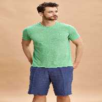تی شرت سبز مردانه جیمز دوچرخه یقه T اسمایل SMILE