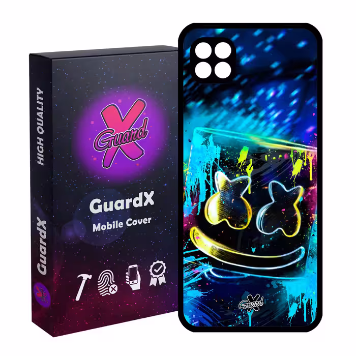 کاور گارد ایکس طرح Marshmello مدل Glass10104 مناسب برای گوشی موبایل سامسونگ Galaxy A22 5G