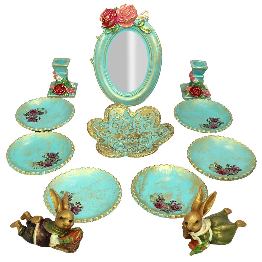 مجموعه ظروف هفت سین 12 پارچه مدل دالبر 