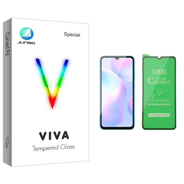 محافظ صفحه نمایش سرامیکی جانبو مدل Viva Glass مناسب برای گوشی موبایل شیائومی Redmi 9A | کالا برتری