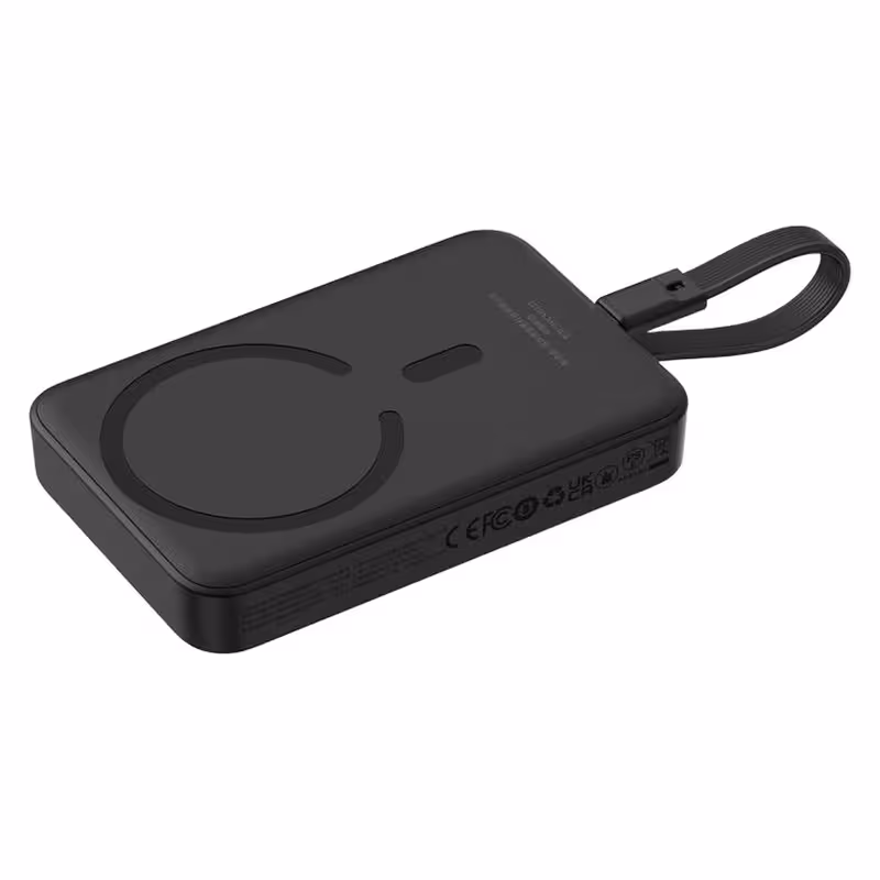 پاوربانک بی‌سیم 30 وات باسئوس مدل Magnetic Mini ظرفیت 10000 میلی آمپر ساعت | کالا مکس