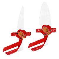  ست کارد و کفگیر سرو کیک مدل بینگ