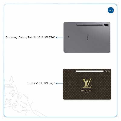 برچسب پوششی ماهوت مدل LOUIS-VUITTON-Logo مناسب برای تبلت سامسونگ Galaxy Tab S6 2019 SM-T860