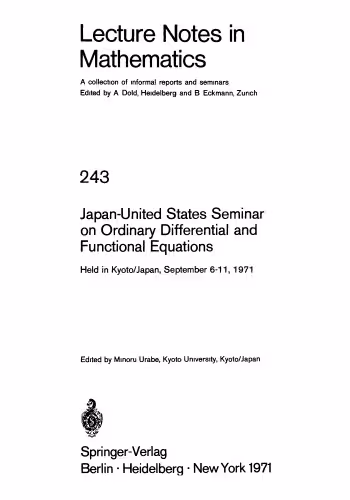 خرید و دانلود نسخه کامل کتاب Japan-United States Seminar on Ordinary Differential and Functional Equations