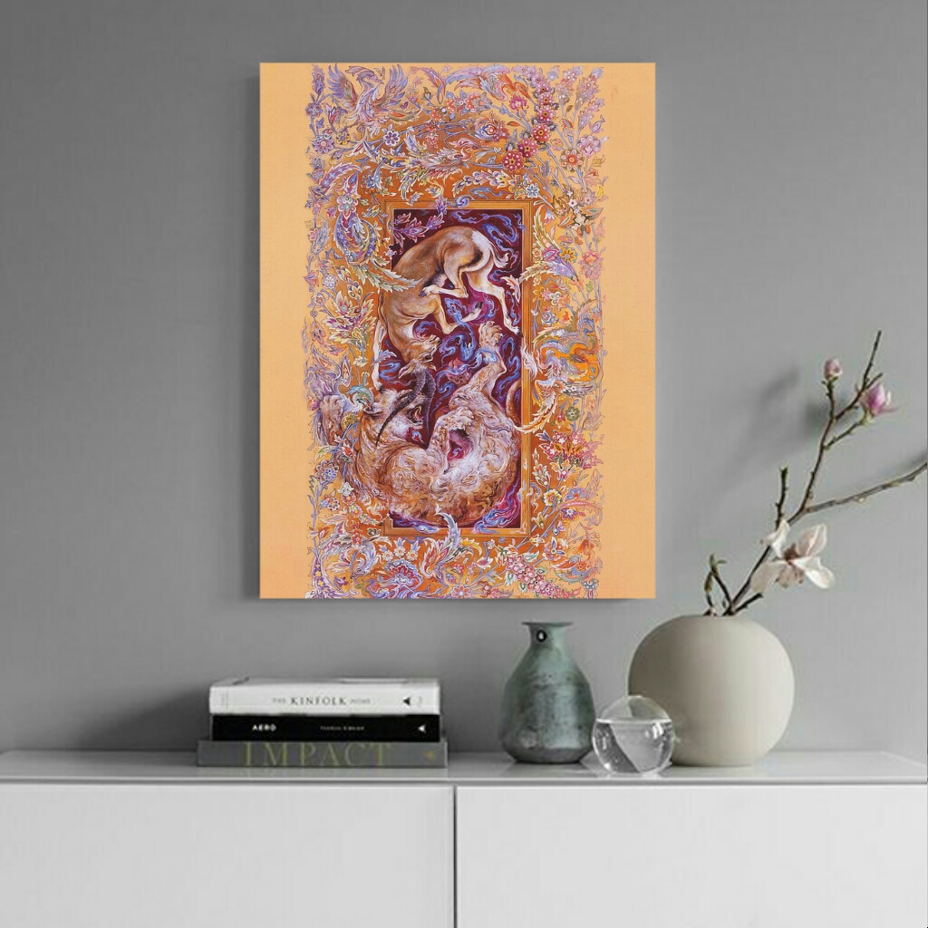 تابلو بوم طرح مینیاتور کد AR8250